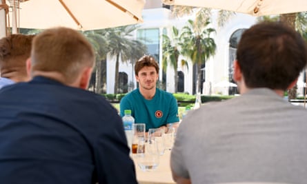 Mason Mount at Chelsea’s Abu Dhabi hotel in the buildup to the Club World Cup final.