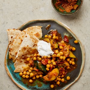 Meera Sodha’s simple courgette and chickpea dal.