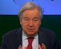 UN secretary general António Guterres speaks to the Guardian and Sumaúma about the 'failure' of the Cop process to limit global heating to 1.5C and why defending the rights of indigenous communities should be a top priority for global leaders