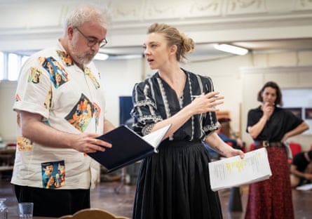 ‘Guilt and grief’ … in rehearsals with Phillip Breen.