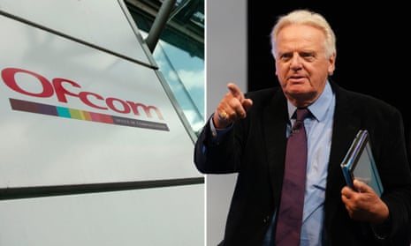 Lord Michael Grade and the offices of Ofcom. 