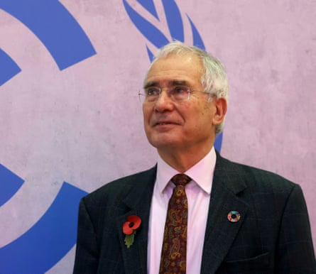 Economist Nicholas Stern at COP26 in Glasgow, November 2021.