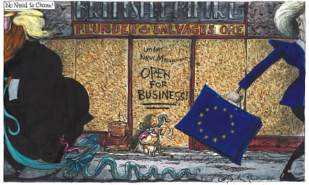 Martin Rowson on Keir Starmer’s refusal to choose between the US and the EU – cartoon