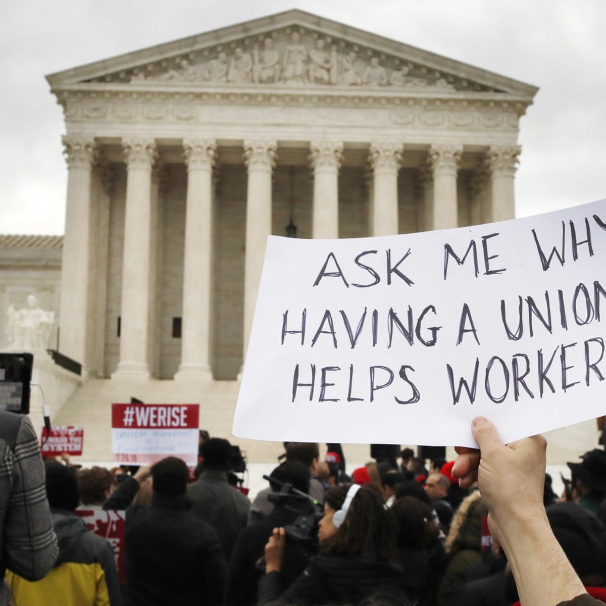 Supreme court debates union case that could affect 5 million workers | US  supreme court | The Guardian
