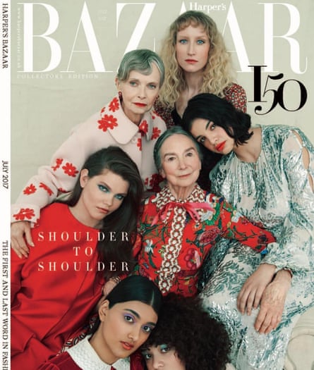 The cover of Harper’s Bazaar’s latest diversity issue, featuring 84-year-old Frances Dunscombe.
