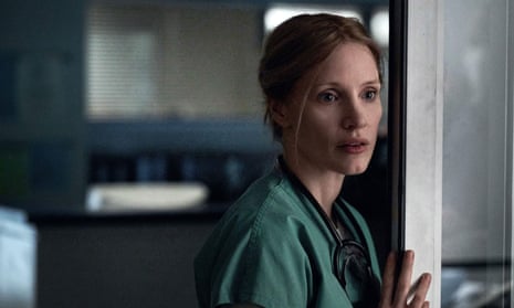 Jessica Chastain in The Good Nurse.