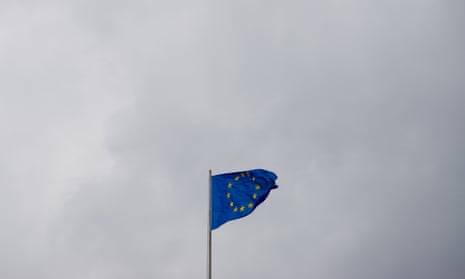 The European flag waves on top of German Bundestag