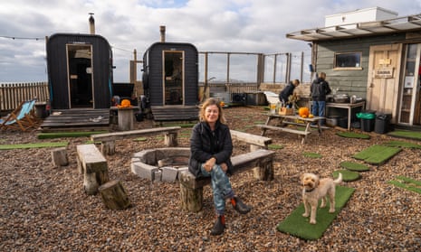 Liz Watson, co-founder of the Beach Box Spa in Brighton. The venue was created by using a converted horse box. 