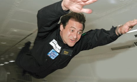 High flyer: Peter Diamandis spends his spare time achieving zero gravity. 