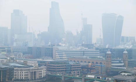 Air pollution over the City of London