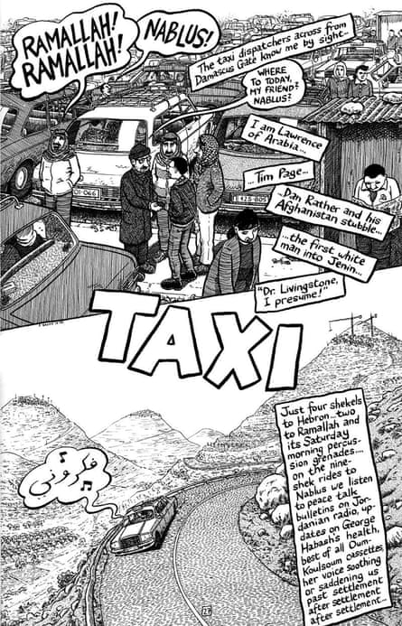 A page from Sacco's Palestine graphic novel.