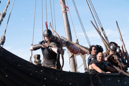 Legend … Matt Damon as Odysseus in The Odyssey.