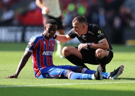 Marc Guéhi astatine Wembley during Sunday’s triumph against Liverpool.