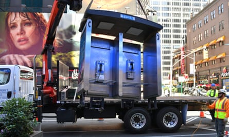 New York City’s last phone booths are removed.