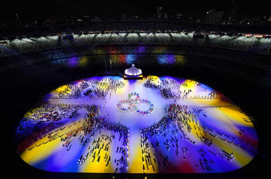 Tokyo S Opening Ceremony Plays It Safe In Extraordinary Circumstances Tokyo Olympic Games The Guardian Tokyo S Opening Ceremony Plays It Safe In Extraordinary Circumstances Tokyo Olympic Games The Guardian