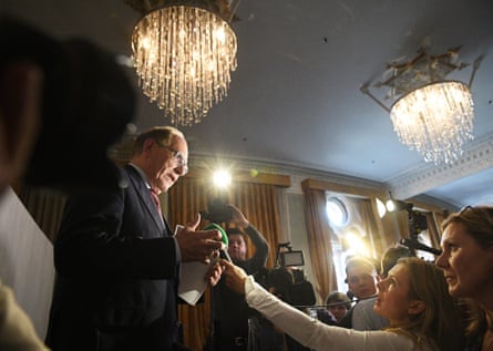 Richard McLaren speaks during a press conference following the publication of his report on doping in Russian sport, at a hotel in central London.