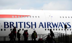 British Airways Airbus A380 at Heathrow airport