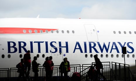 British Airways plane at Heathrow airport