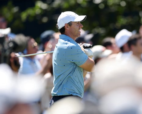 Rory McIlroy is currently on the course during the third round of at Shinnecock Hills.