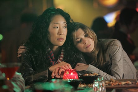 Still from Grey’s Anatomy featuring Sandra Oh and Ellen Pompeo 2005.