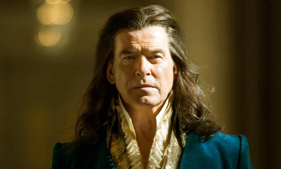 Pierce Brosnan in The King's Daughter, playing Louis XIV as a sort of mid-70s Mick Jagger.