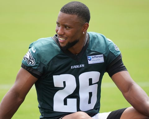 Philadelphia Eagles Saquon Barkley says he was shocked to be named on the council