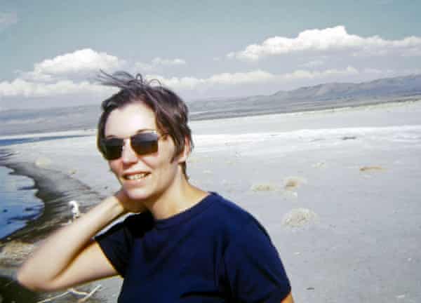 Nancy Holt at Mono Lake, California, in 1968.