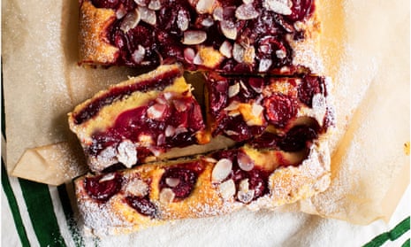 Jam-packed: cherry almond tart.