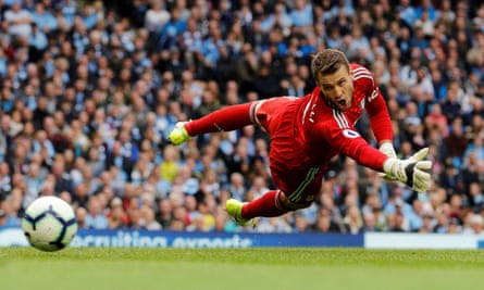 Fulham’s Marcus Bettinelli impressed against Manchester City despite letting in three goals.
