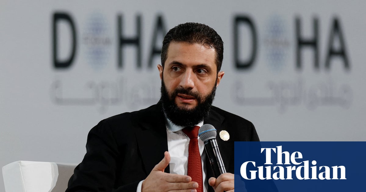 Syria’s interim president accuses Israel of fighting ‘ghosts’