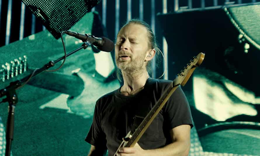 Yorke performing in Manchester in 2012.