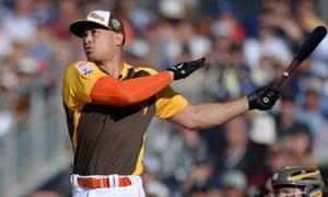 Giancarlo Stanton, pictured at the 2016 All-Star game, has a $325m contact with the Miami Marlins