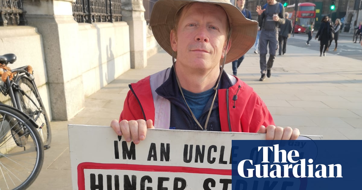 Man on Westminster hunger strike fighting for MPs to get climate briefing