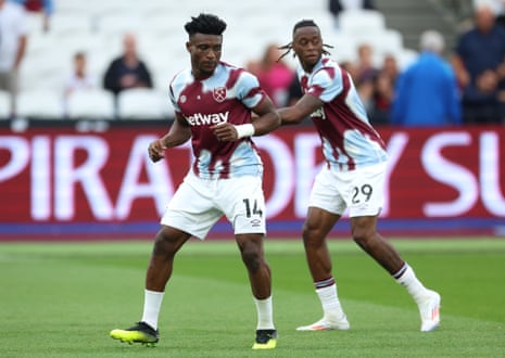 Mohammed Kudus and Aaron Wan-Bissaka