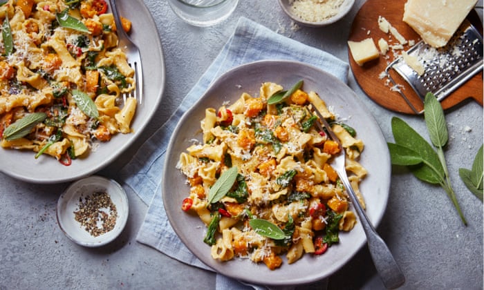 Butternut squash and sage pasta – recipe Cook Up A Feast With