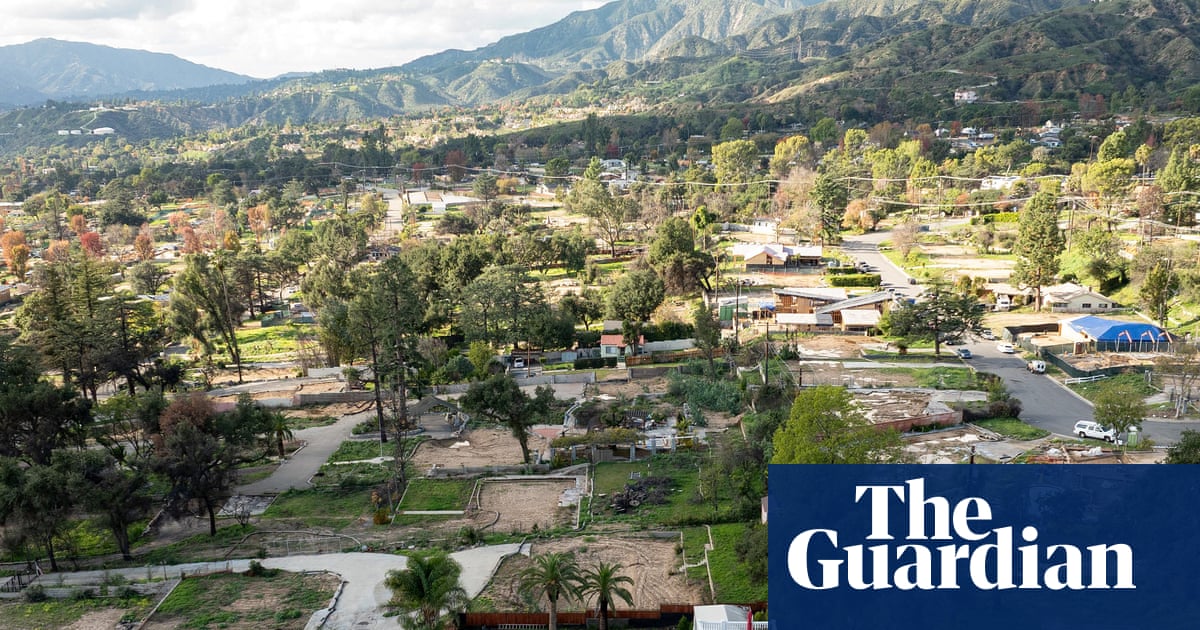 Then and now: one year on from the Los Angeles wildfires – in pictures Then and now: one year on from the Los Angeles wildfires – in pictures
