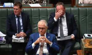 Christian Porter, Malcolm Turnbull and Barnaby Joyce