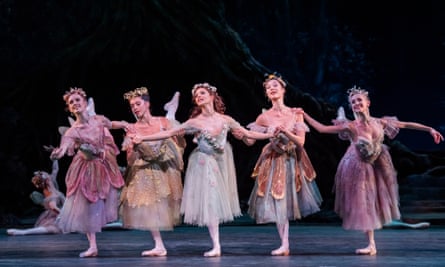 Not of the human world … Francesca Hayward as Titania, centre, in The Dream.
