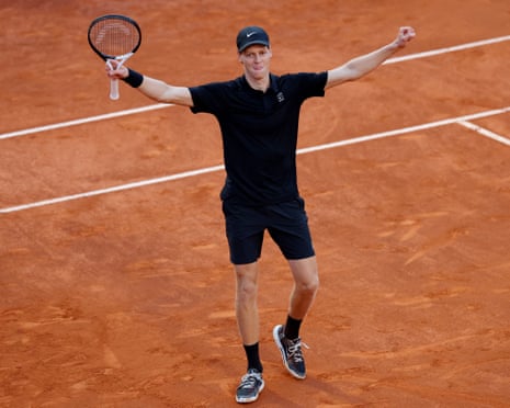 Jannik Sinner overpowers Casper Ruud to make history with Italian Open title | Jannik Sinner | The Guardian