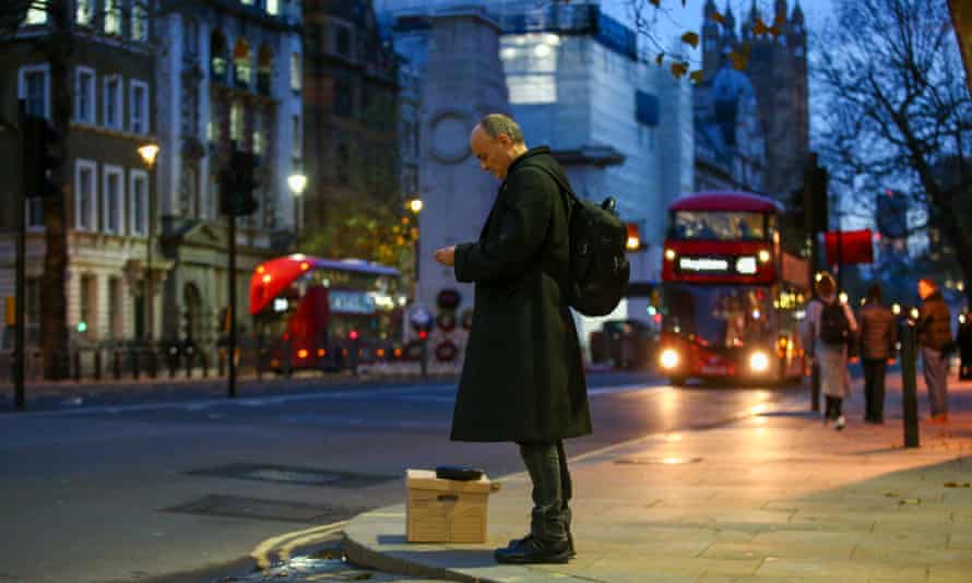 Cummings after departing 10 Downing Street in November