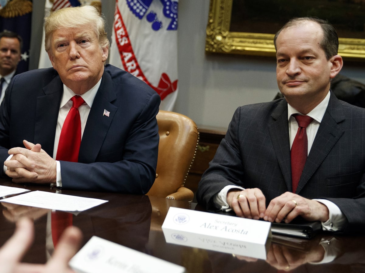 Trump 'feels badly' for labor secretary amid calls for resignation over Epstein case | Trump administration | The Guardian