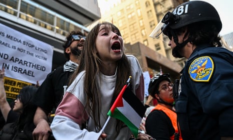 A 'Free Palestine' rally in San Francisco, California, United States