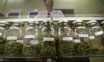 A medical marijuana dispensary in Los Angeles. California will vote to legalize recreational marijuana use in November.