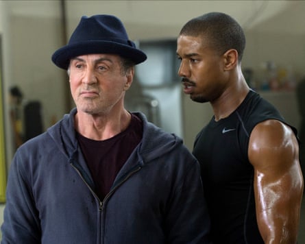 Sylvester Stallone and Michael B Jordan in Creed.