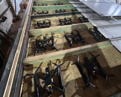 A still image from a video published on Sunday shows smoke rising after what local authorities called a drone attack on a military unit in the Irkutsk region of Russia