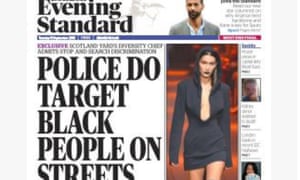 The disputed London Evening Standard front page.