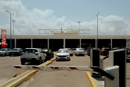 Cars parked at Kalamata airport