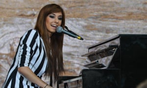 Christina Grimmie performs in 2013.