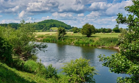 The River Wye near Hampton Bishop, Herefordshire.