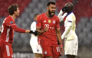 Eric Maxim Choupo-Moting celebrates his goal.